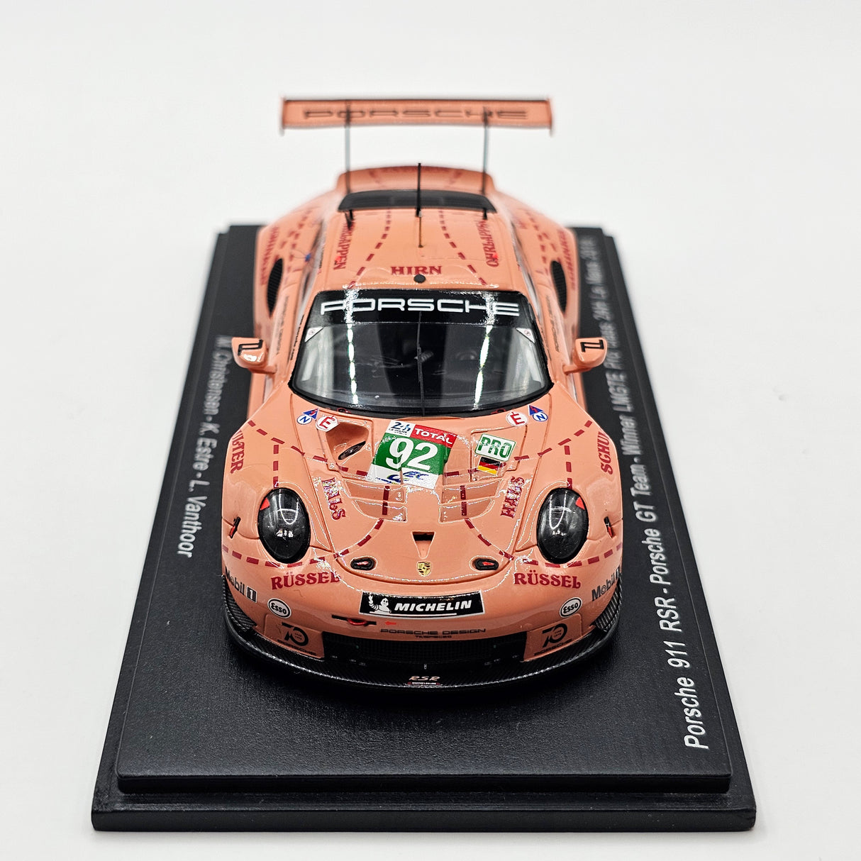 Spark Porsche 911 RSR #92 Porsche GT Team 24Hrs Le Mans 2018 1/43 Scale S7033