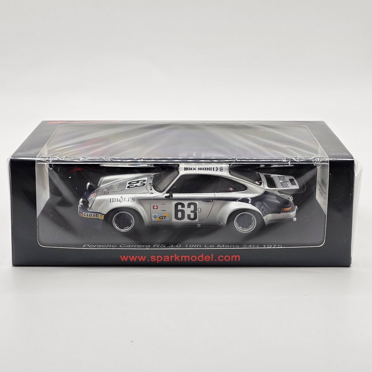Spark Porsche 911 Carrera RS #63 Porsche Club Romand 24Hrs Le Mans 1975 1/43 Scale