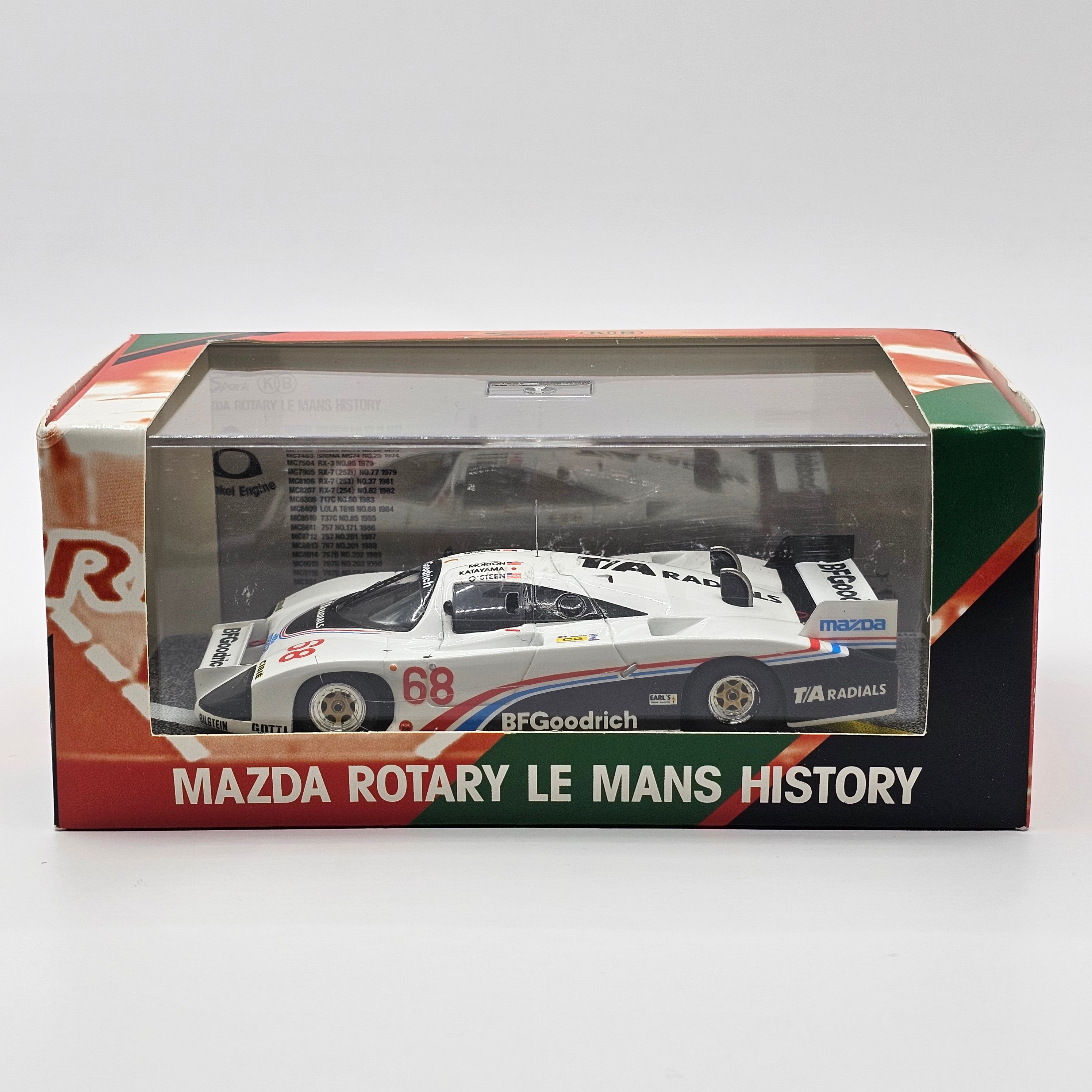Spark Lola T616 Mazda #68 BF Goodrich Le Mans 24Hrs 1984 Rotary Histor