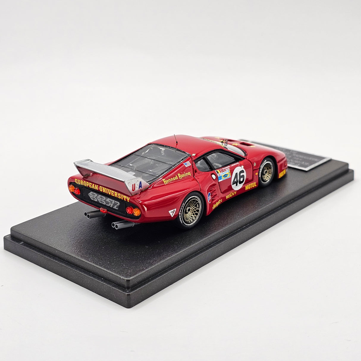 MG Models Ferrari 512BB/LM #46 Rennod Racing 24Hrs Le Mans 1981 1/43 Scale