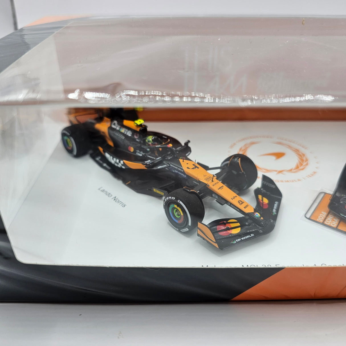 Spark McLaren MCL38 #4 & #81 Constructor Champion 2024 Lando Norris & Oscar Piastri 1/43 Scale S9571