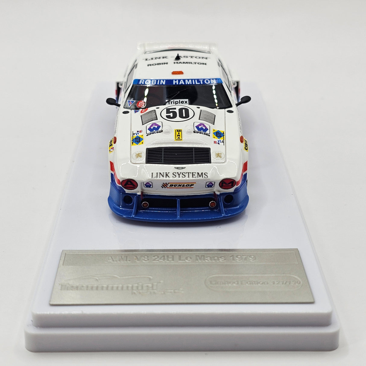 Tecnomodel Aston Martin V8 RHAM/1 #50 R. Hamilton 24Hrs Le Mans 1979 1/43 Scale