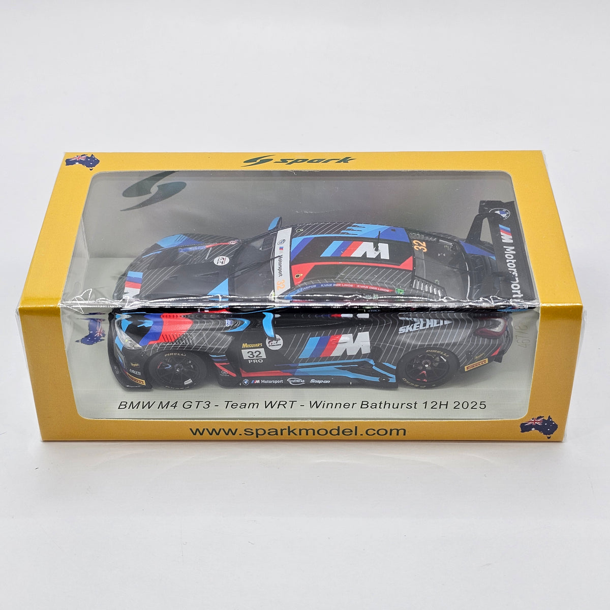 Spark BMW M4 GT3 #32 Team WRT Winner 12Hrs Bathurst 2025 1/43 Scale AS080