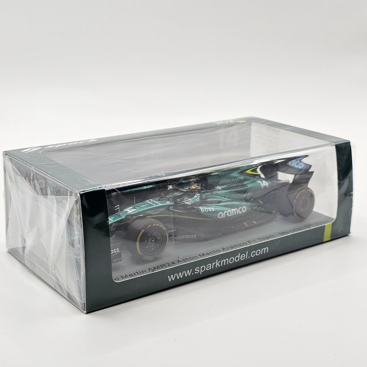 Spark Aston Martin AMR24 #14 Fernando Alonso Mexican F1 GP 2024 1/43 Scale S9553