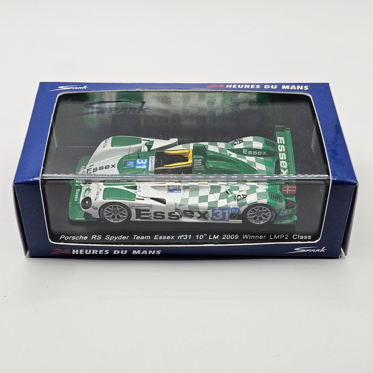 Spark Porsche RS Spyder Evo #31 Team Essex LMP2 Win 24Hrs Le Mans 2009 1/43 Scale