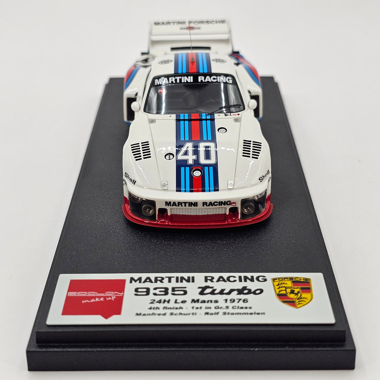 Make Up Eidolon Porsche 935 Turbo #40 Martini Racing Porsche 24Hrs Le Mans 1976 1/43 Scale