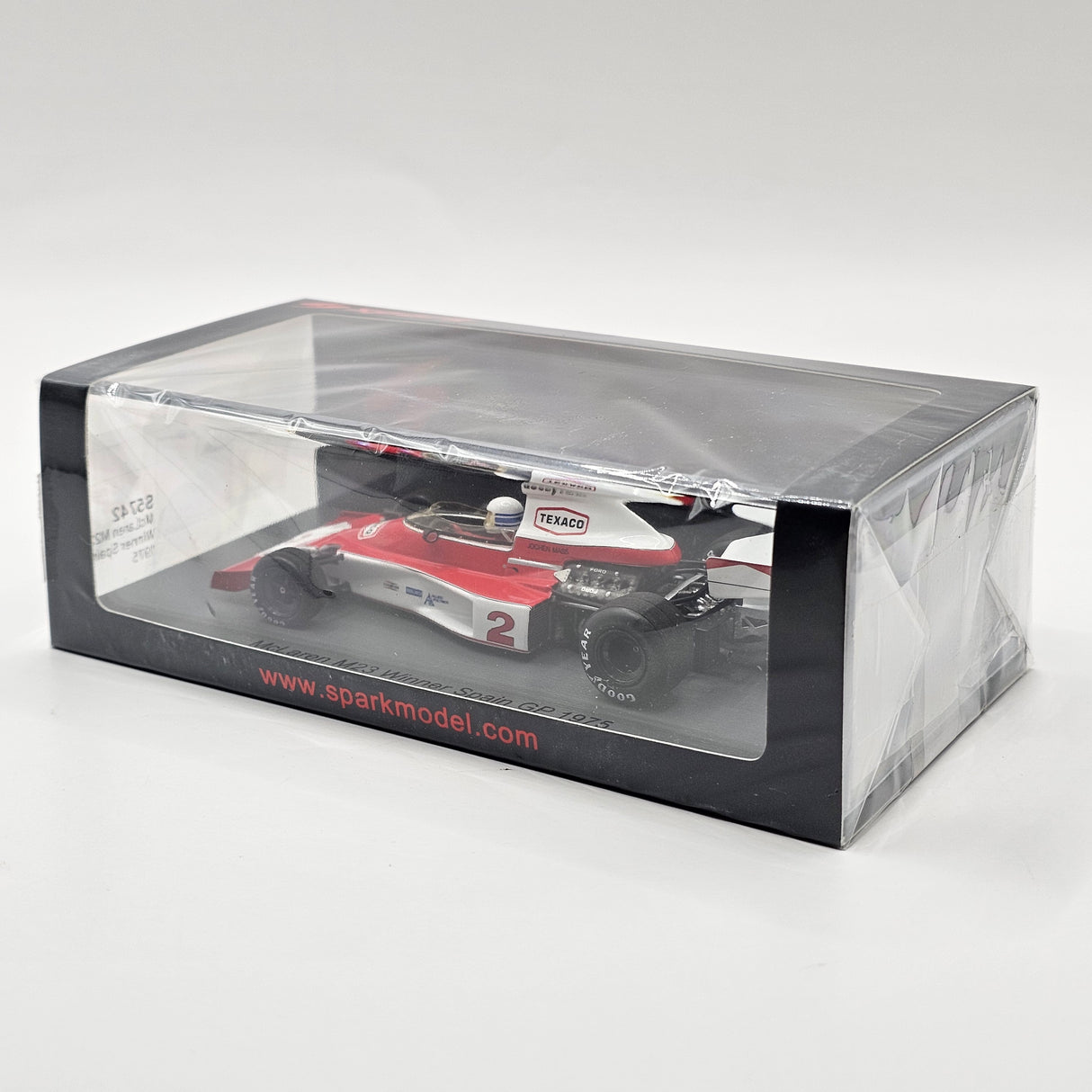 Spark McLaren M23 #2 Jochen Mass 1975 Spanish Formula 1 GP Winner 1/43 Scale