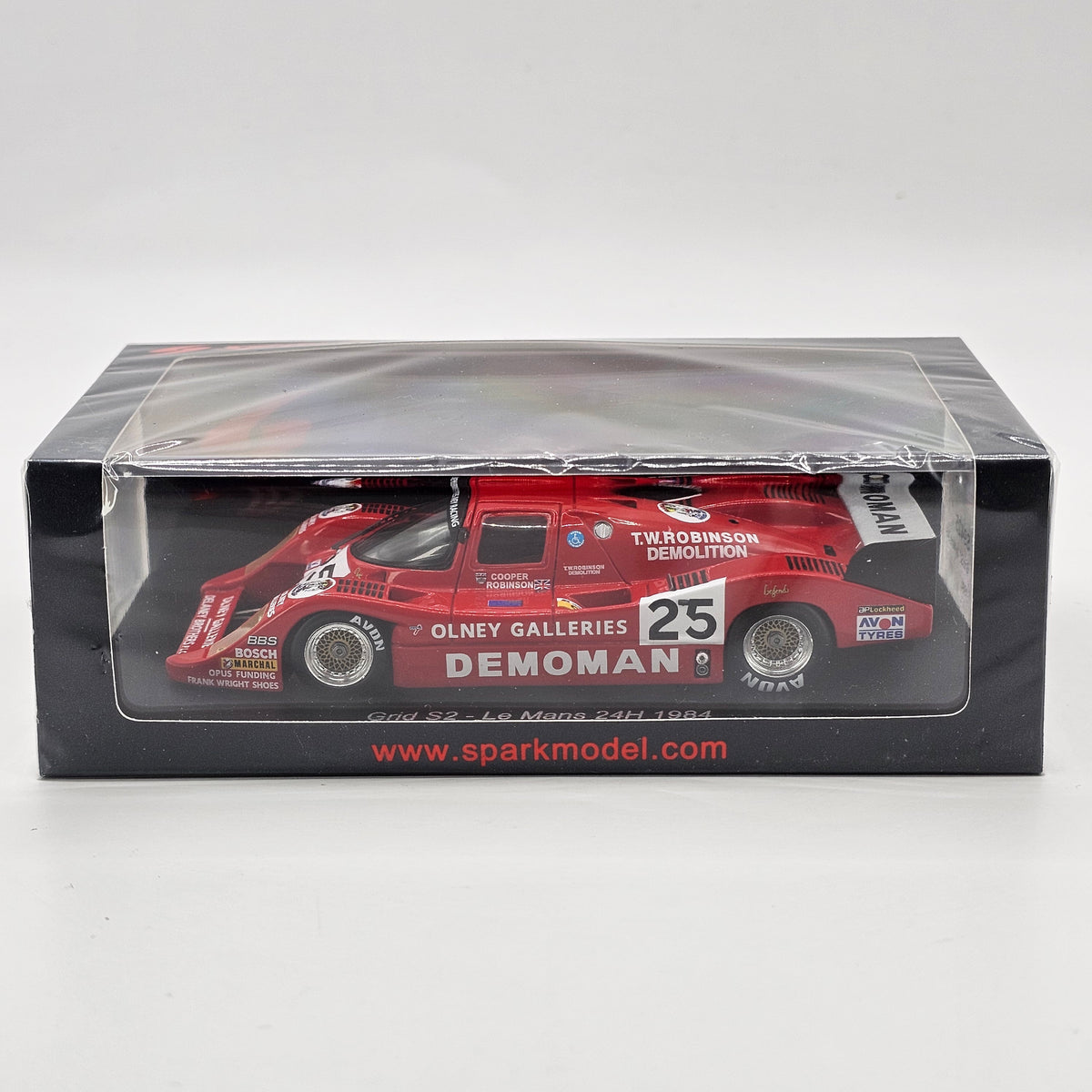 Spark Grid S2 #25 Charles Ivey Racing 24Hrs Le Mans 1984 1/43 Scale S9425