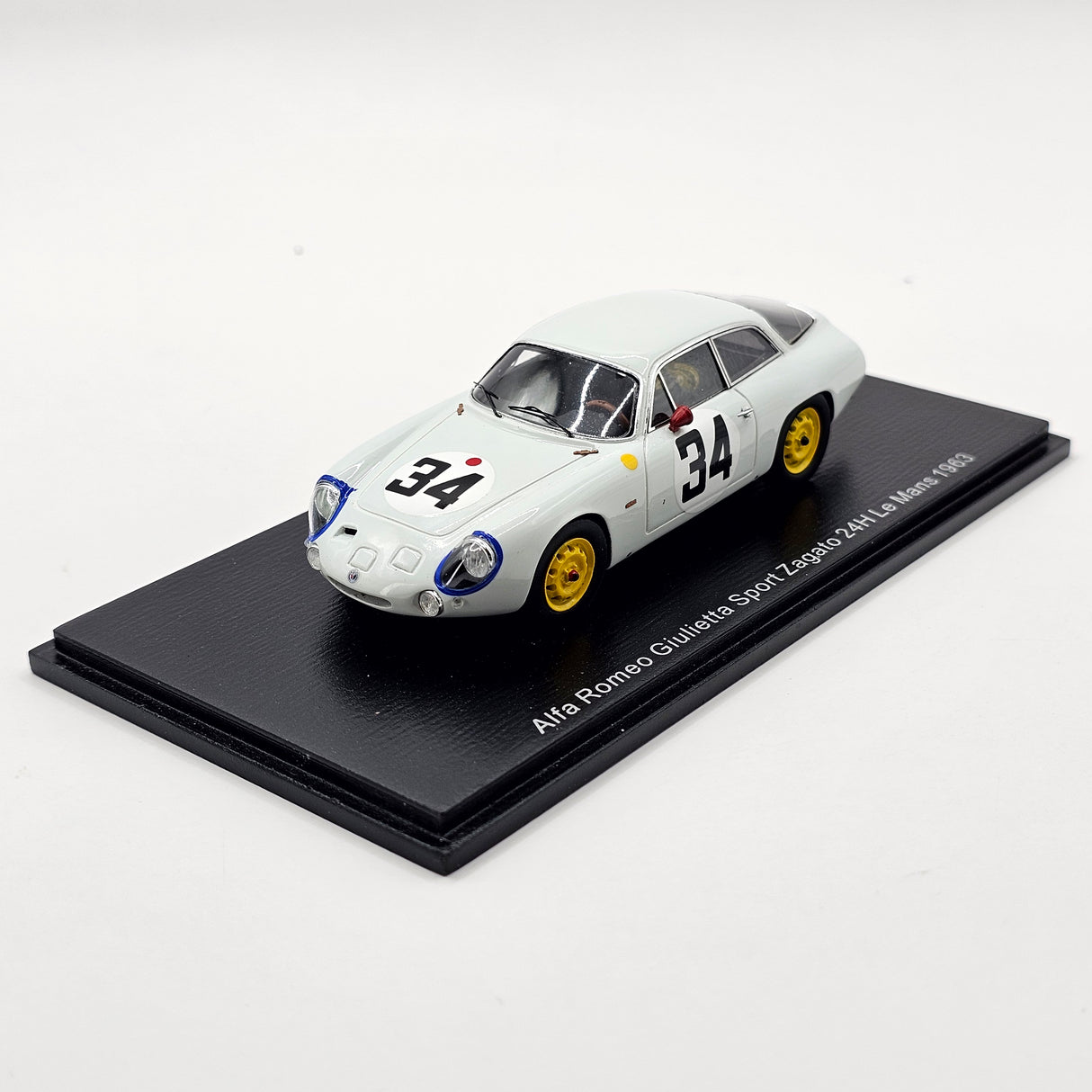 Spark Alfa Romeo Giulietta SZ #34 Scuderia Sant Ambroeus 24Hrs Le Mans 1963 1/43 Scale