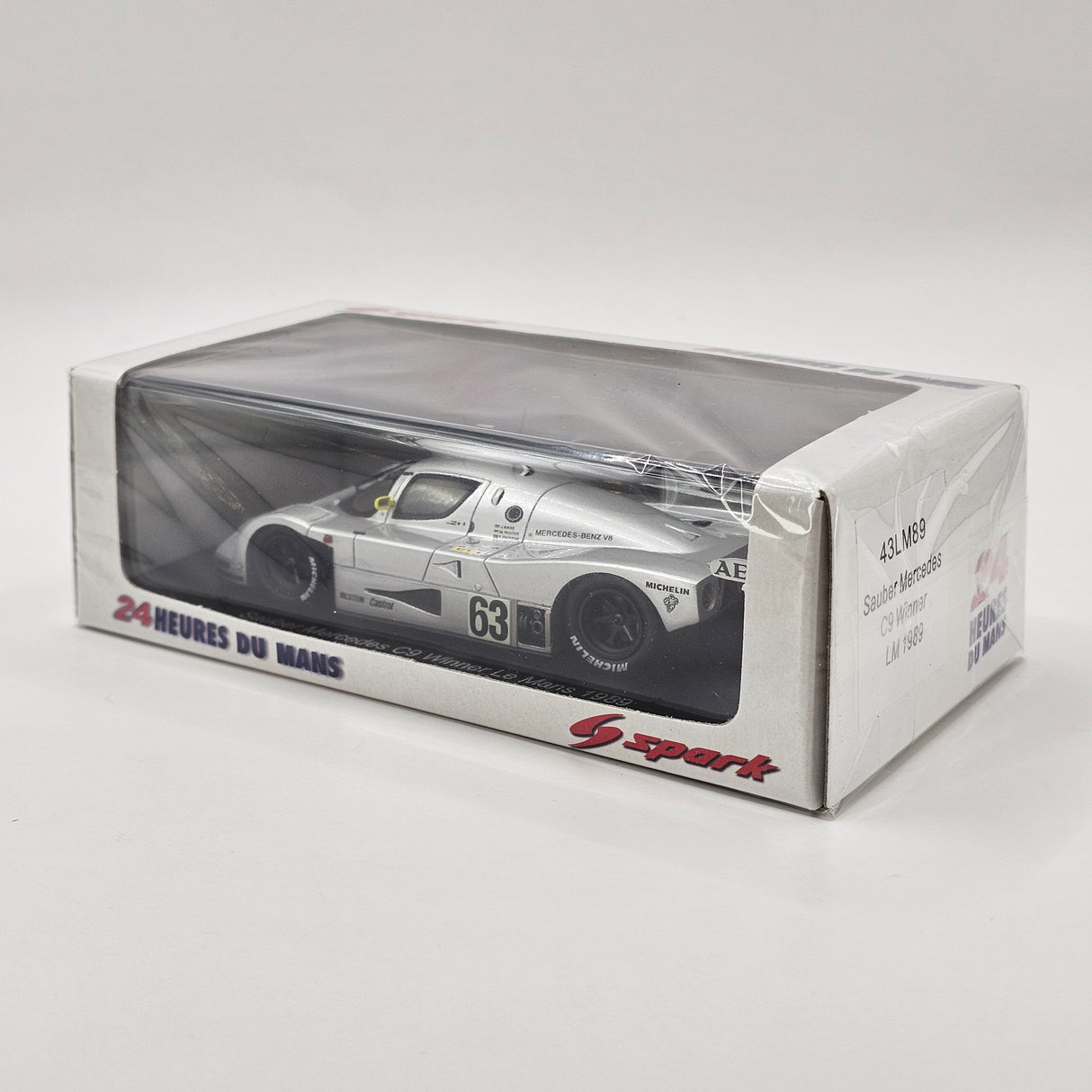 Spark Sauber C9 #63 Team Sauber Mercedes Winner 24Hrs Le Mans 1989 1/43 Scale