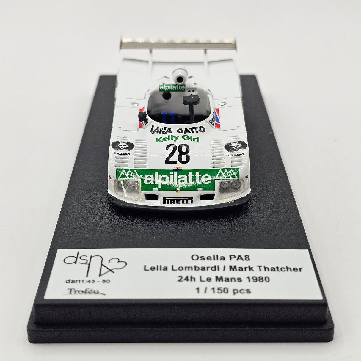 Trofeu DSN Osella PA8 #28 Scuderia Torino Corse 24Hrs Le Mans 1980 1/43 Scale