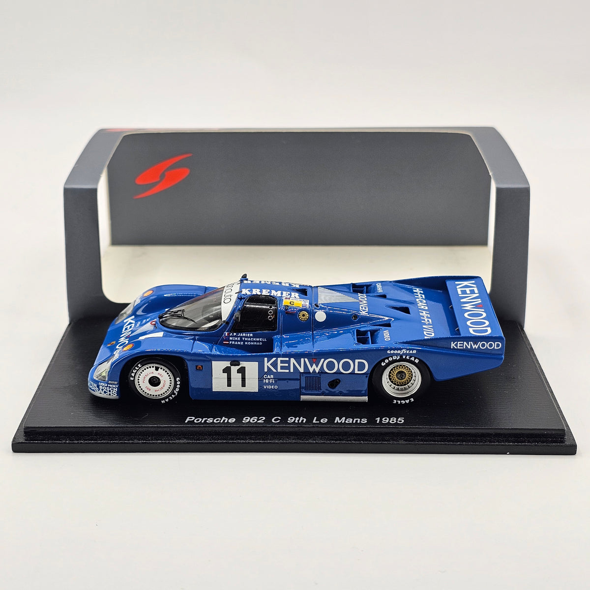 Spark Porsche 962C #11 Kenwood Kremer Racing 24Hrs Le Mans 1985 1/43 Scale