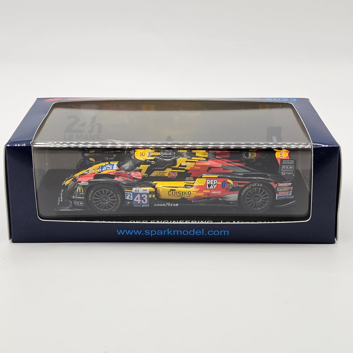 Spark Oreca 07 Gibson #43 DKR Engineering 24Hrs Le Mans 2023 1/43 Scale S8750