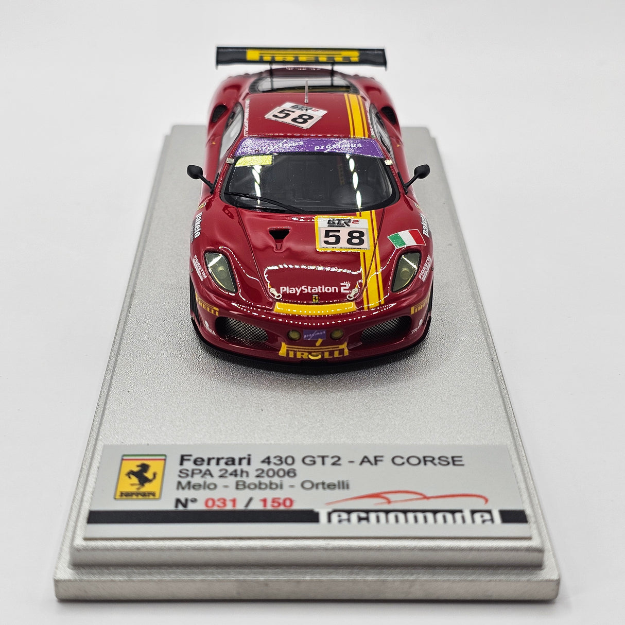 Tecnomodel Ferrari F430 GT2 #58 AF Corse Spa 24Hrs 2006 1/43 Scale TLA 04D-EX