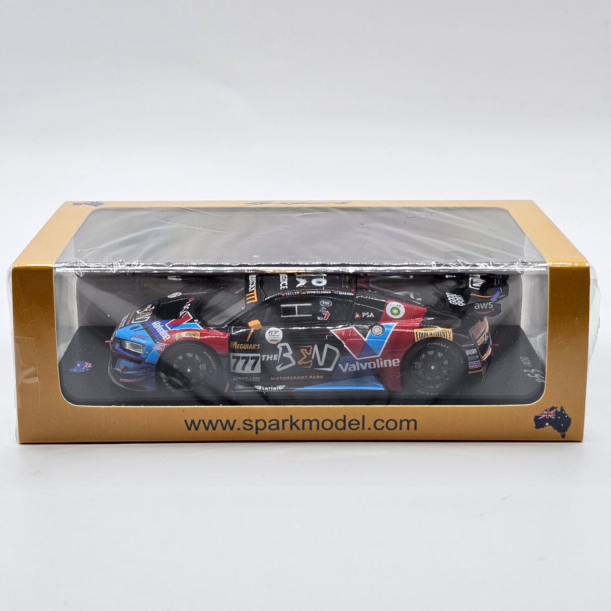Spark Audi R8 LMS GT3 #777 Audi Sport Team Valvoline 12Hrs Bathurst 2022 1/43 Scale