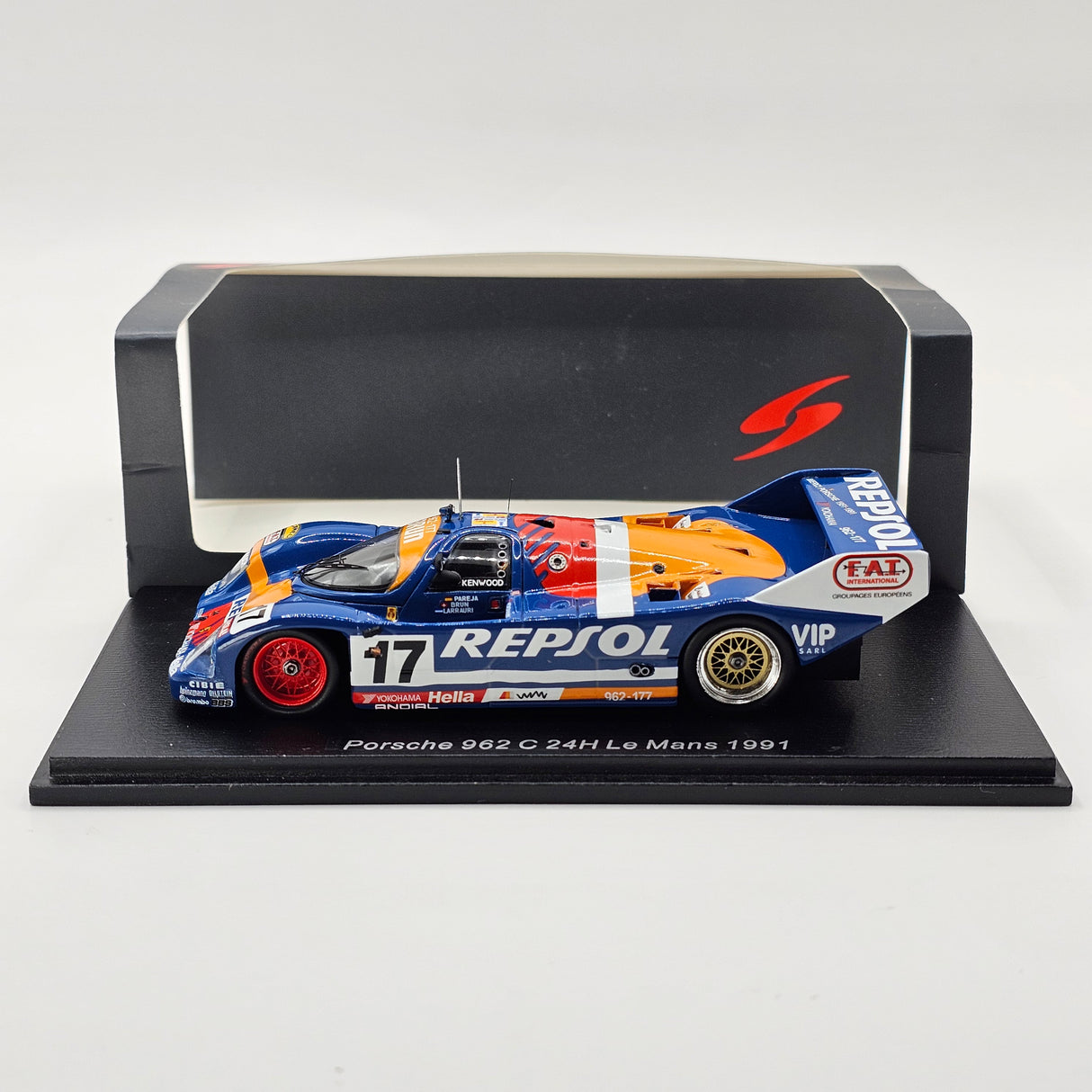 Spark Porsche 962C #17 Repsol Brun Motorsport 24Hrs Le Mans 1991 1/43 Scale S9975