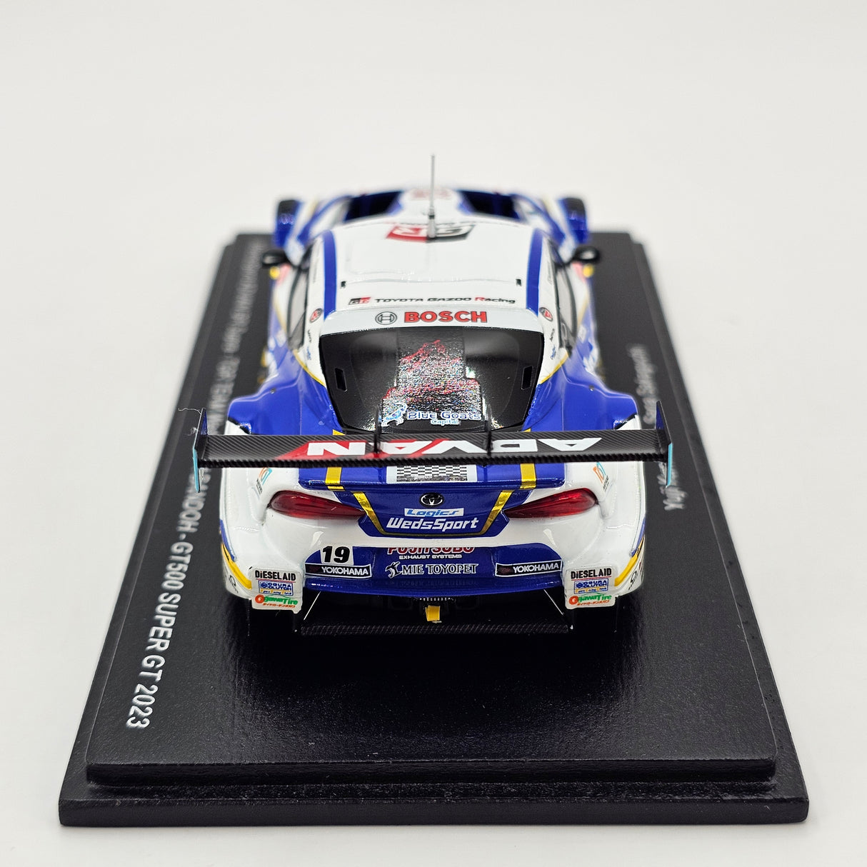 Spark Toyota GR Supra GT500 #19 WedsSport Bandoh Super GT 2023 1/43 Scale