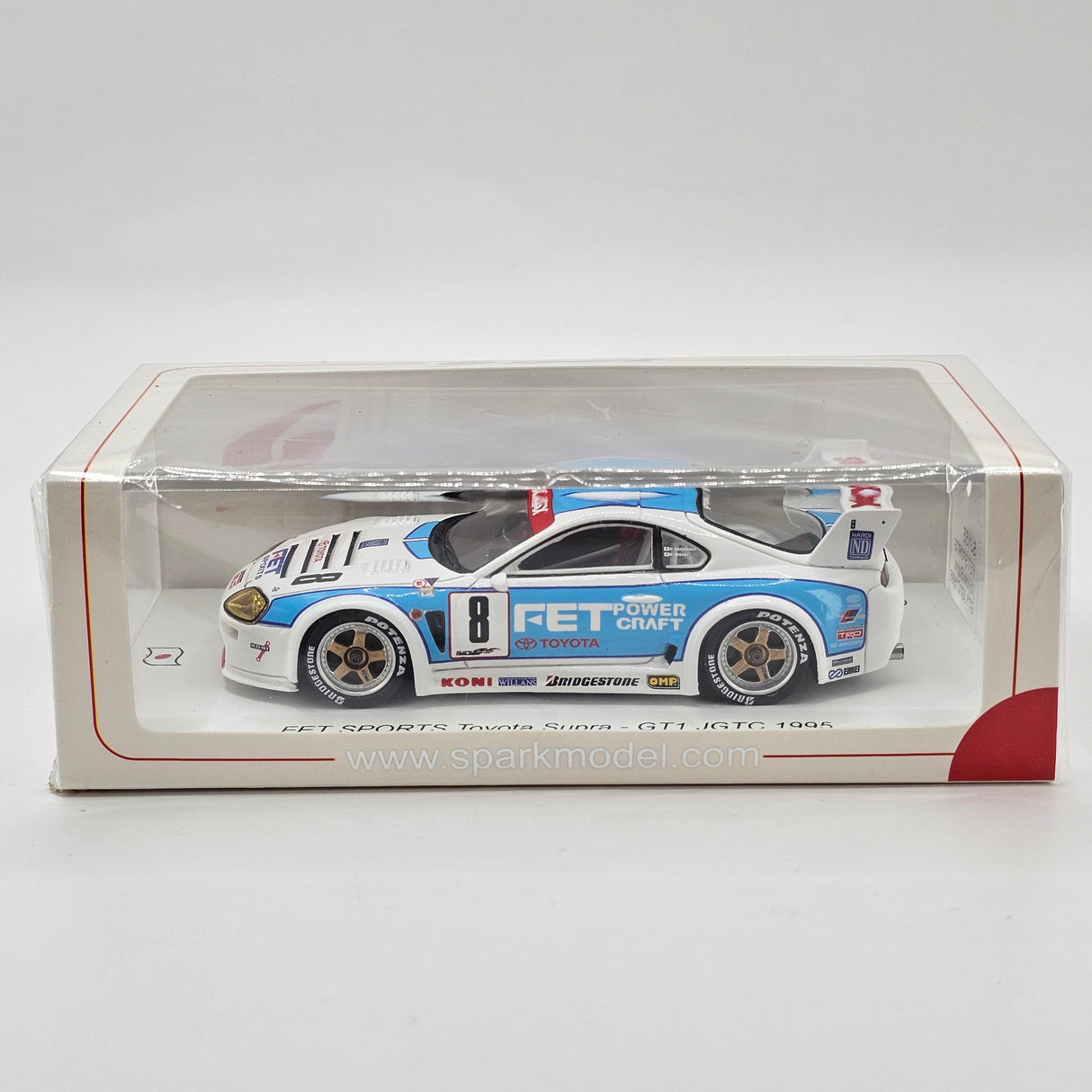 Spark Toyota Supra GT1 #8 FET Racing Team JGTC 1995 1/43 Scale
