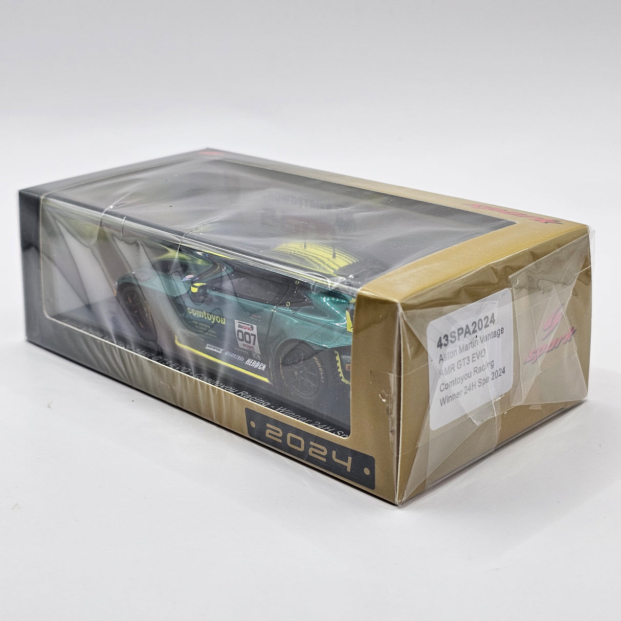 Spark Aston Martin Vantage AMR GT3 EVO #007 Winner Spa 24Hrs 2024 1/43 Scale