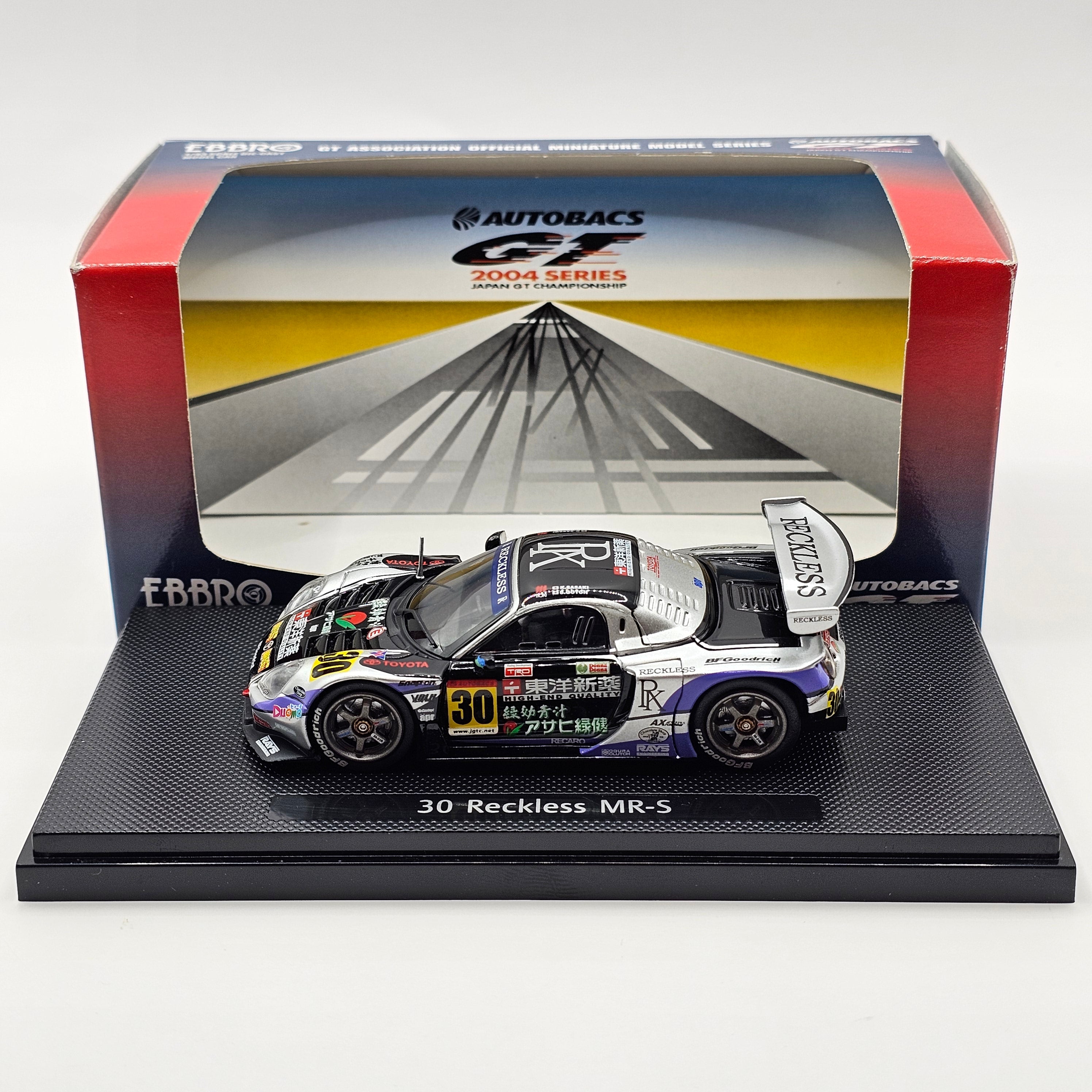 ミニカー GR171 EBBRO 30 Reckles MR-S SIVER/BLACK EBBRO Toyota MR-S #30 Team Reckless JGTC GT300 2004 1/43 Scale