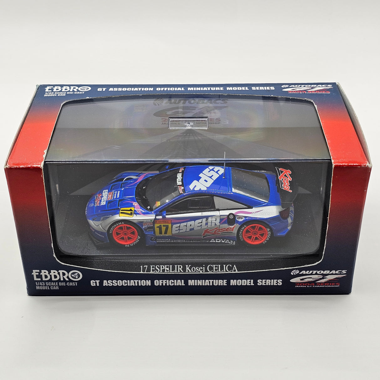 EBBRO Toyota Celica #17 Spirit Motorsport JGTC 2004 GT300 1/43 Scale