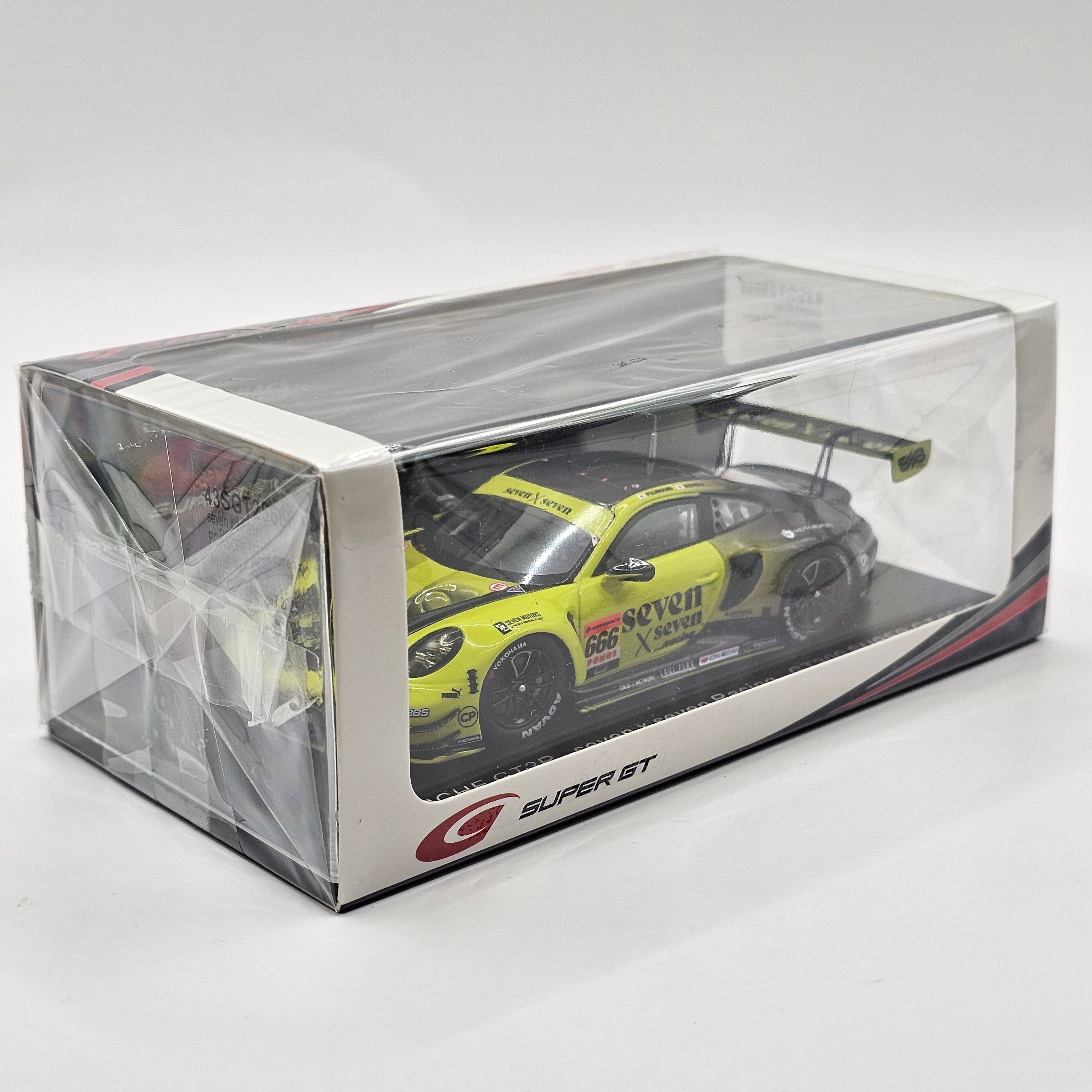 SPARK 1/43 PORSCHE GT3R seven × seven Spark - 1:43 Porsche 911 GT3R Seven X Seven Racing No.666