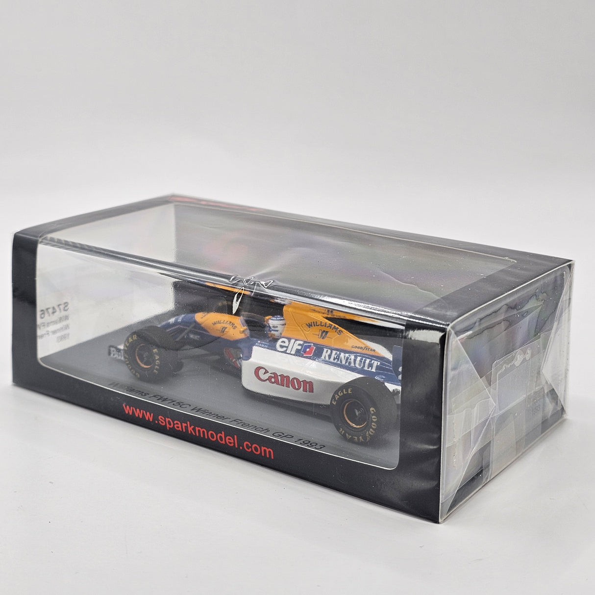 Spark Williams FW15C #2 Alain Prost Winner French F1 Grand Prix 1993 1/43 Scale
