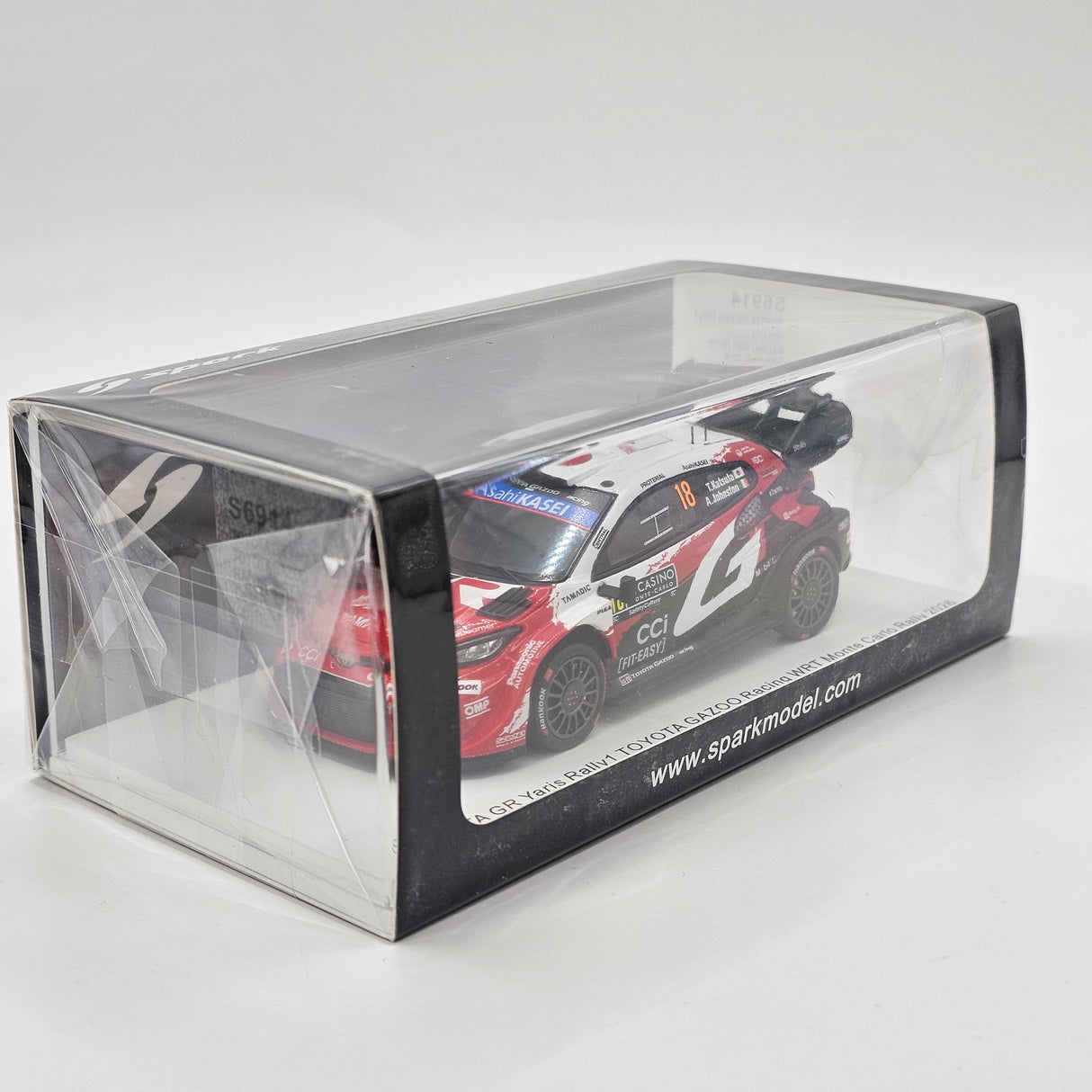 Spark Toyota GR Yaris Rally1 #18 Toyota Gazoo Racing WRT Monte Carlo Rally 2026 1/43 Scale