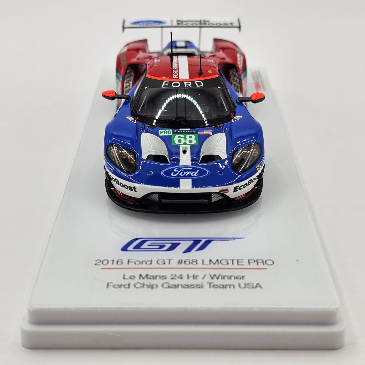 Truescale Ford GT #68 Ford Chip Ganassi Class Winner 24Hrs Le Mans 2016 1/43 Scale