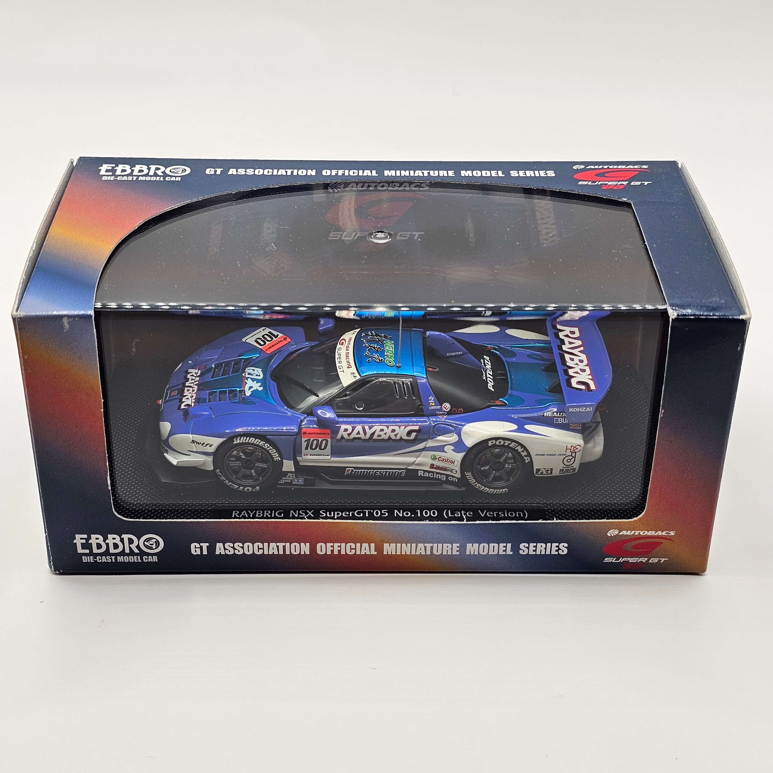 EBBRO Honda NSX #100 Raybrig Team Kunimitsu Super GT GT500 2005 (Late)