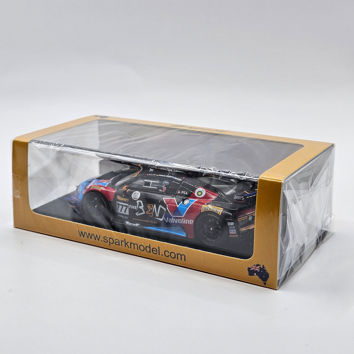 Spark Audi R8 LMS GT3 #777 Audi Sport Team Valvoline 12Hrs Bathurst 2022 1/43 Scale
