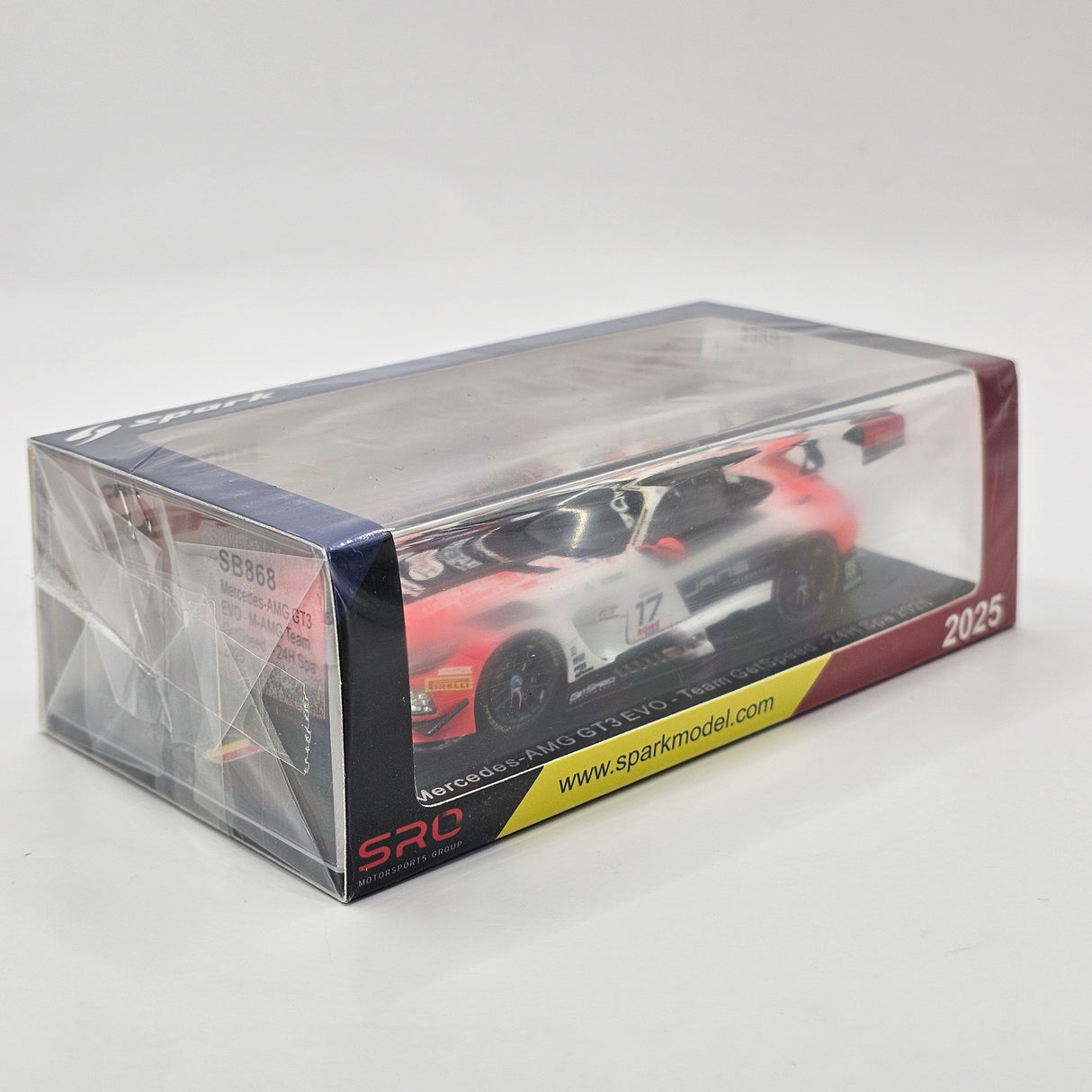 Spark Mercedes-AMG GT3 EVO #17 M-AMG Team GetSpeed 24Hrs Spa 2025 1/43 Scale