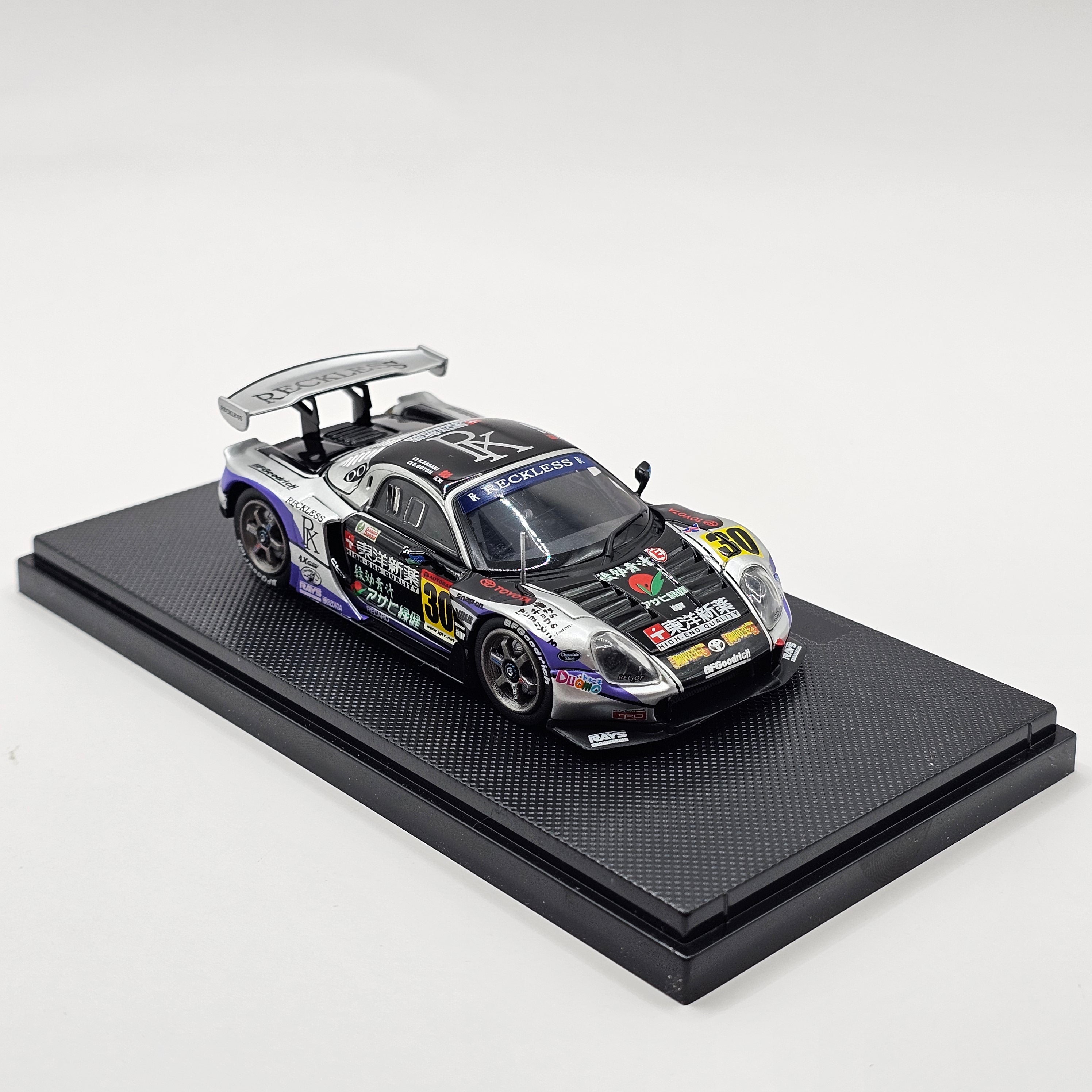 ミニカー GR171 EBBRO 30 Reckles MR-S SIVER/BLACK EBBRO Toyota MR-S #30 Team Reckless JGTC GT300 2004 1/43 Scale