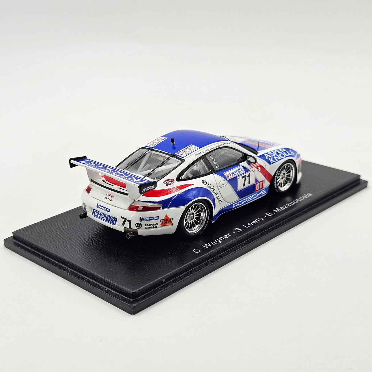 Spark Porsche 911 GT3-R #71 Michael Colucci Racing 24Hrs Le Mans 2000 1/43 Scale