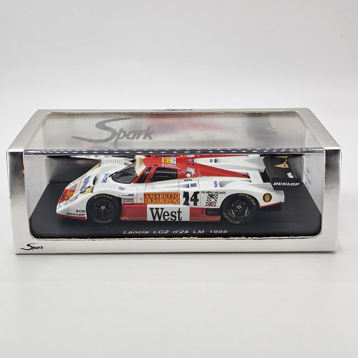 Spark Lancia LC2 #24 Dollop Racing 24Hrs Le Mans 1988 1/43 Scale