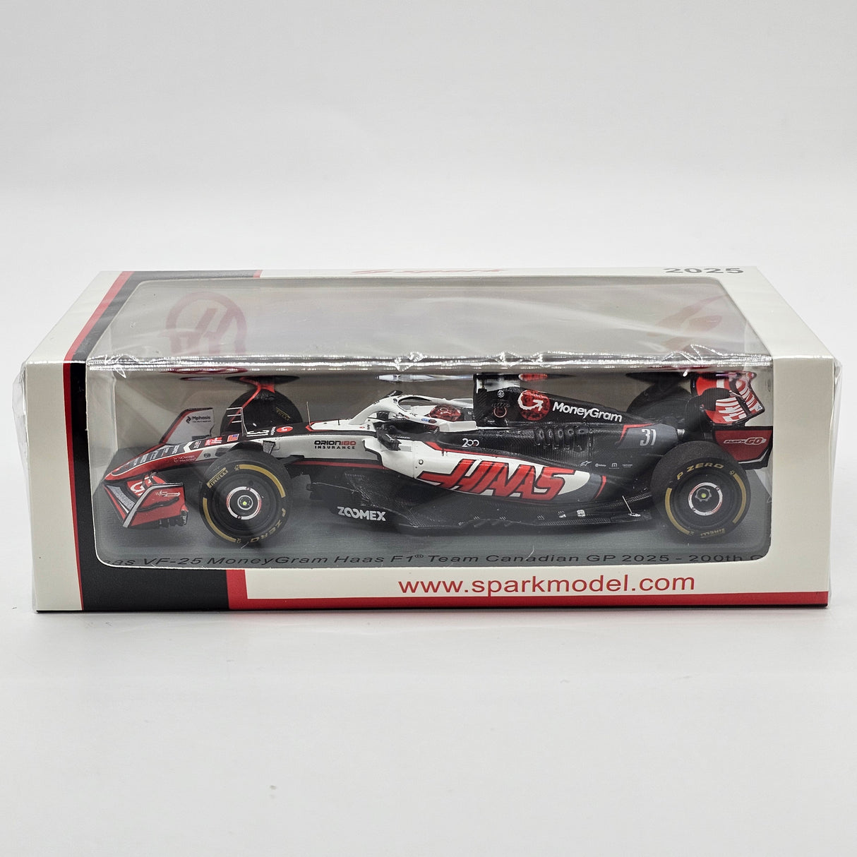 Spark Haas VF-25 #31 Esteban Ocon Canadian F1 GP 2025 (200th Race) 1/43 Scale S9619