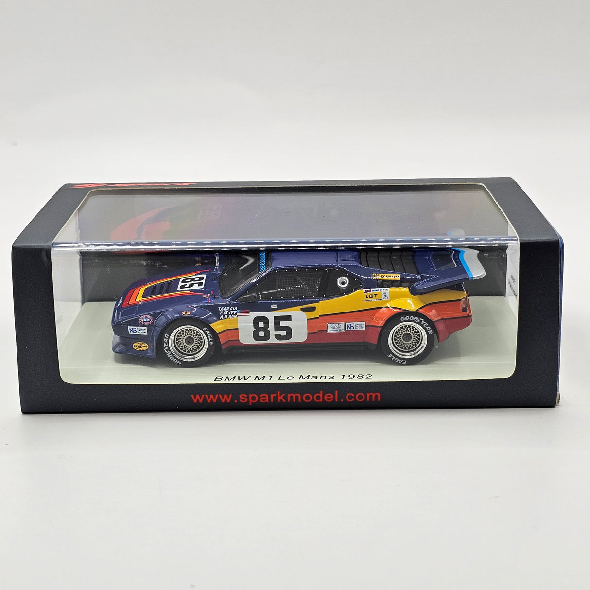 Spark BMW M1 #85 Tony Garcia Racing 24Hrs Le Mans 1982 1/43 Scale S6406