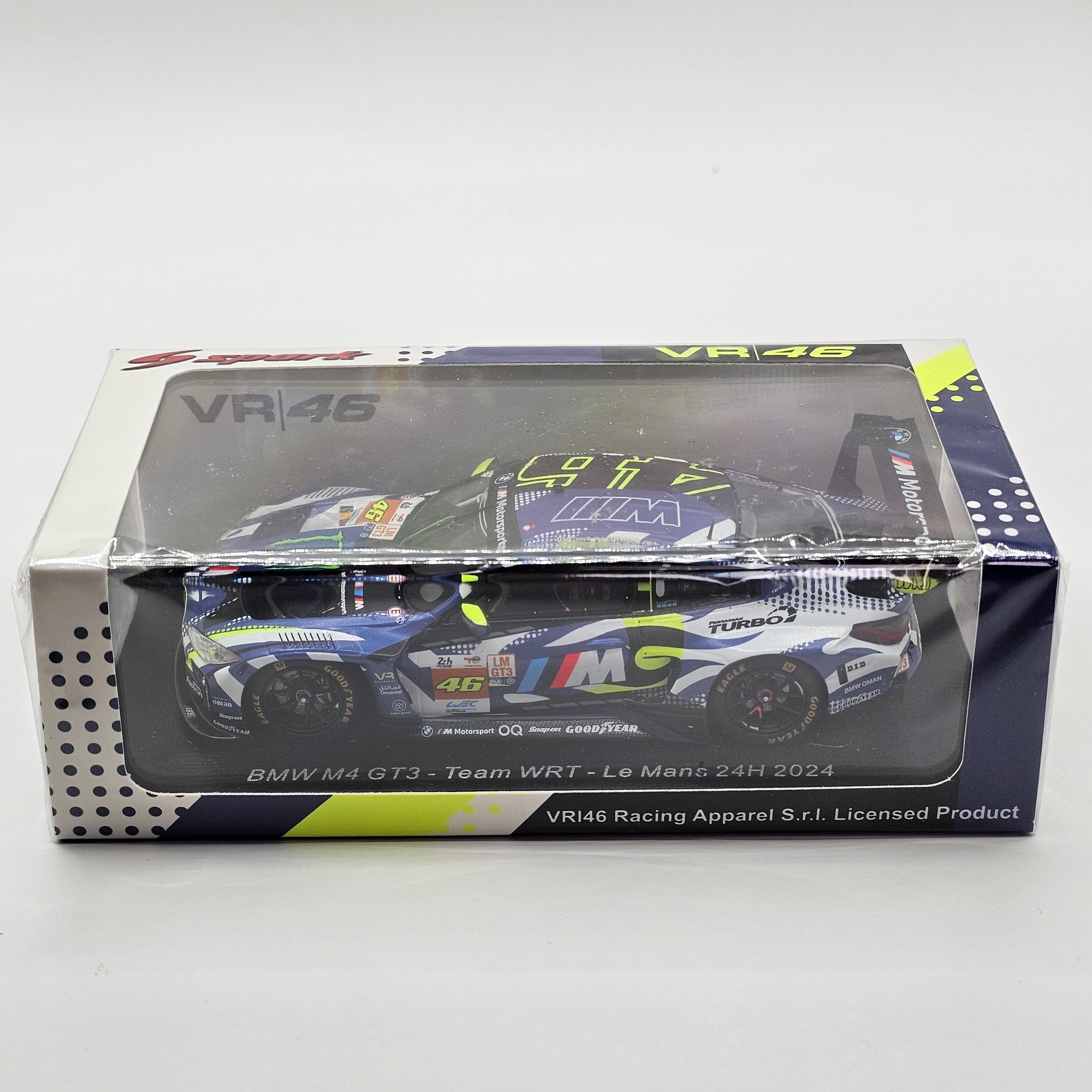 Spark BMW M4 GT3 #46 Team WRT V.Rossi 24Hrs Le Mans 2024 1/43 Scale S9