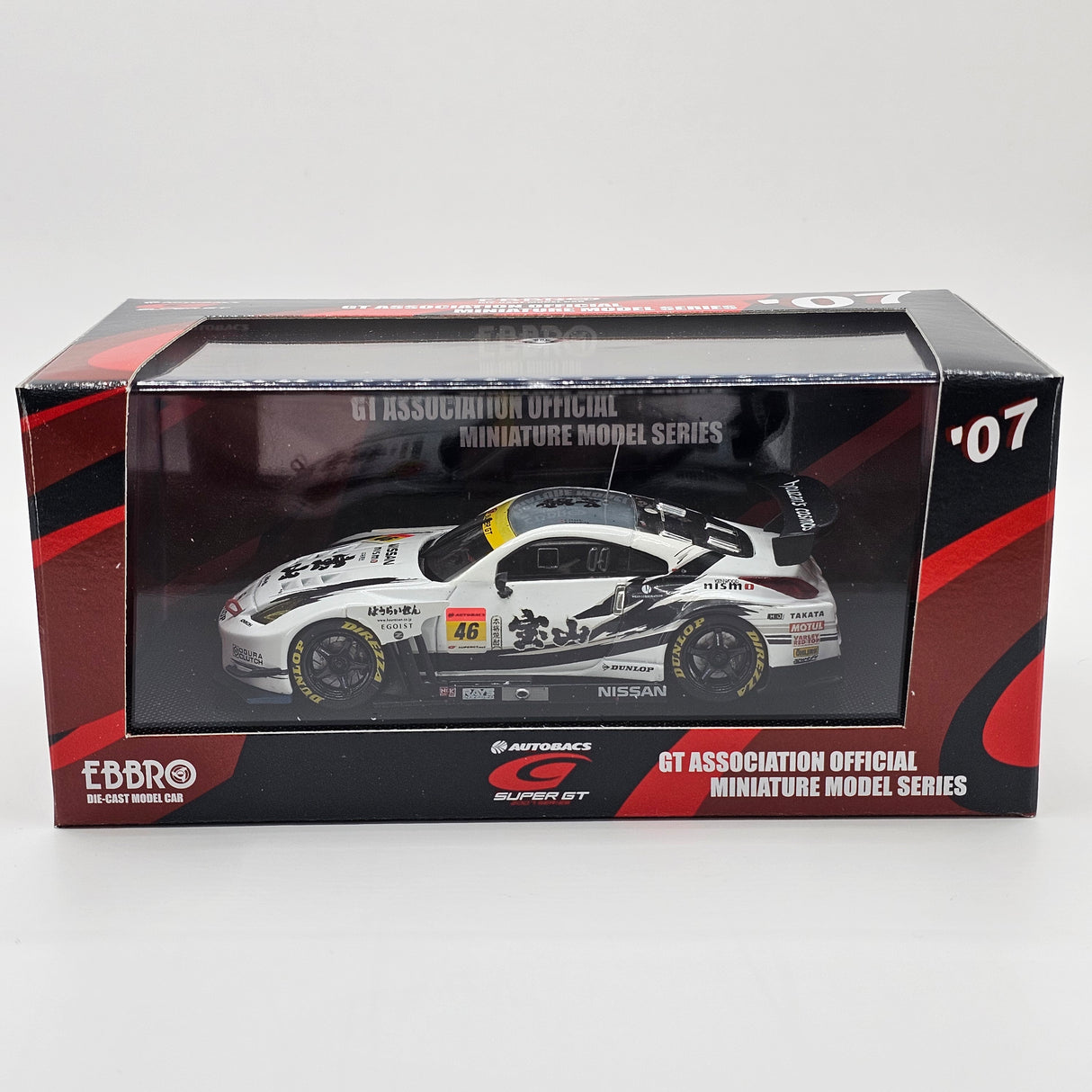 EBBRO Nissan Z #46 MOLA Houzan Dunlop Super GT GT300 2007 1/43 Scale