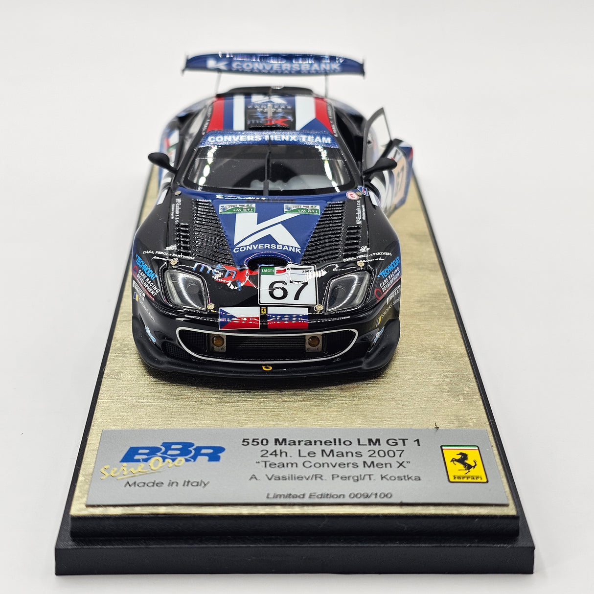 BBR Ferrari 550-GTS Maranello #67 Convers MenX Racing 24Hrs Le Mans 2007 1/43 Scale