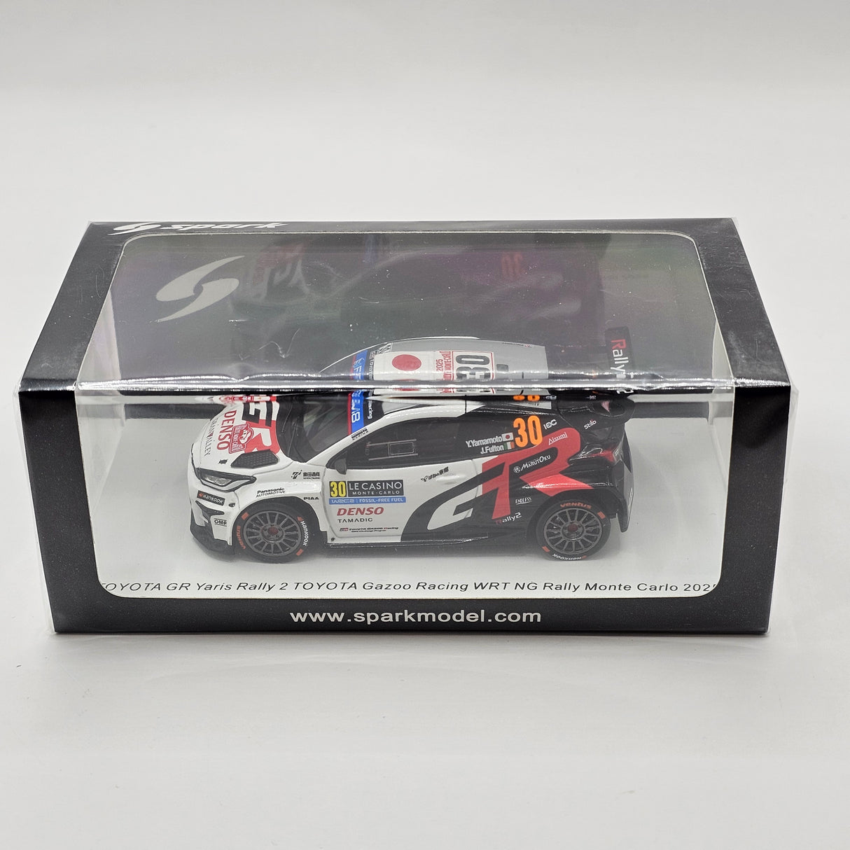 Spark Toyota GR Yaris Rally2 #30 TOYOTA Gazoo Racing WRT NG Rally Monte Carlo 2025 1/43 Scale