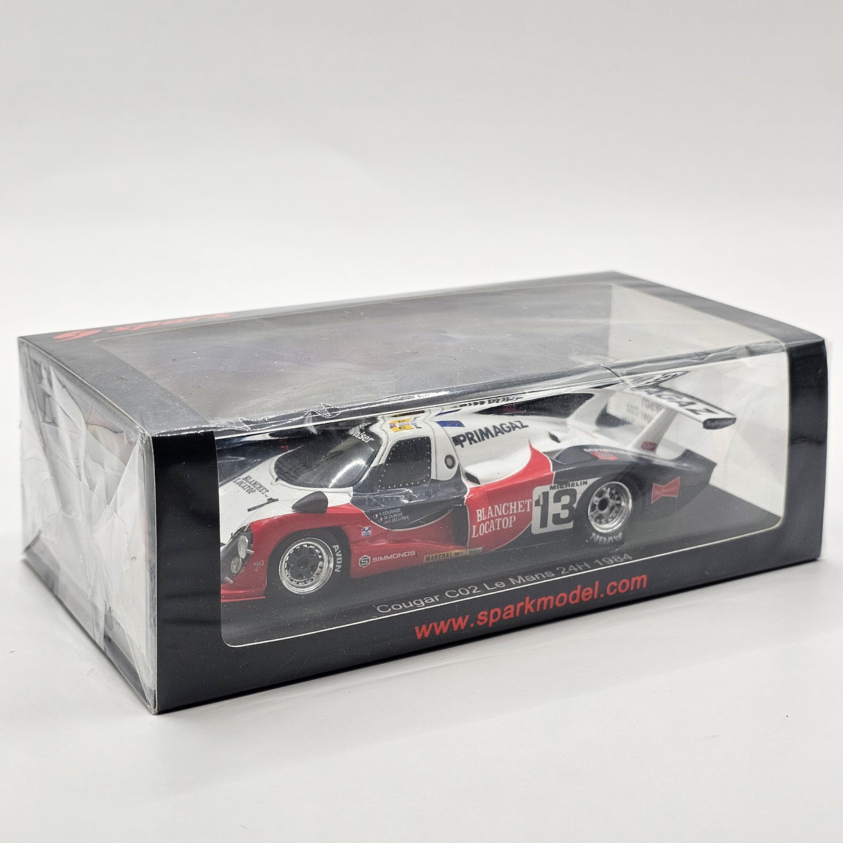 Spark Cougar C02 #13 Courage Compétition Le Mans 24H 1984 1/43 Scale S9501