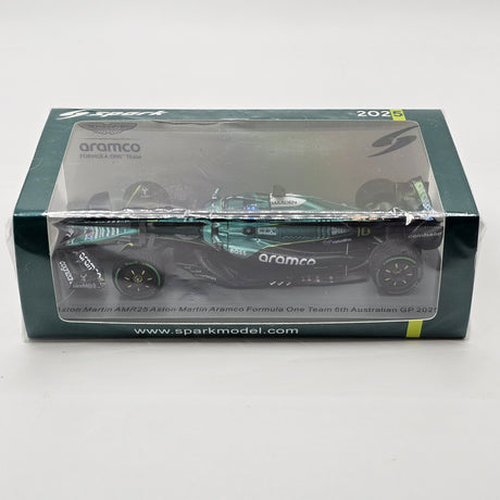 Spark Aston Martin AMR25 #18 Lance Stroll 6th Australian GP 2025 1/43 Scale S9588