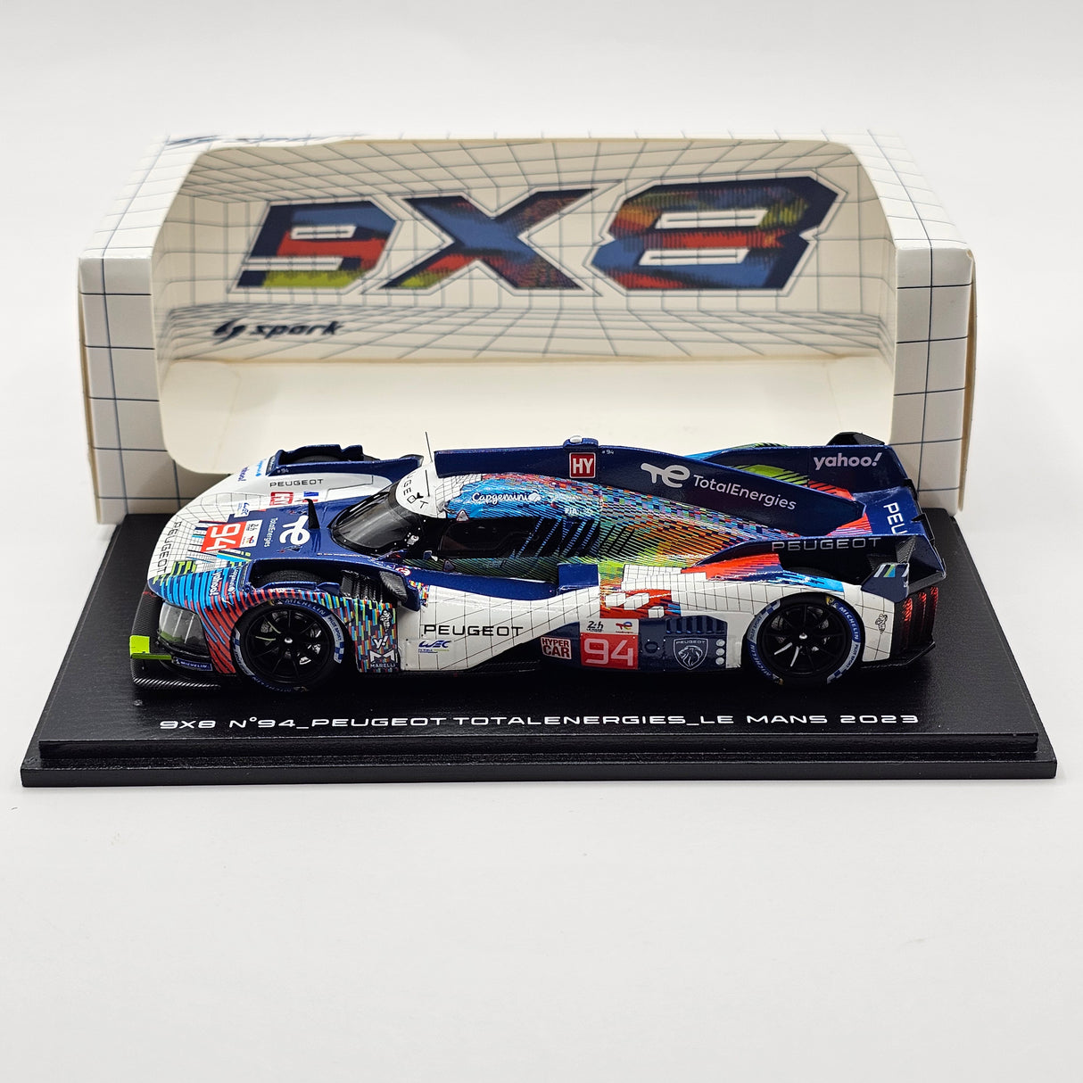 Spark Peugeot 9X8 #94 Peugeot TotalEnergies 24Hrs Le Mans 2023 1/43 Scale S8730