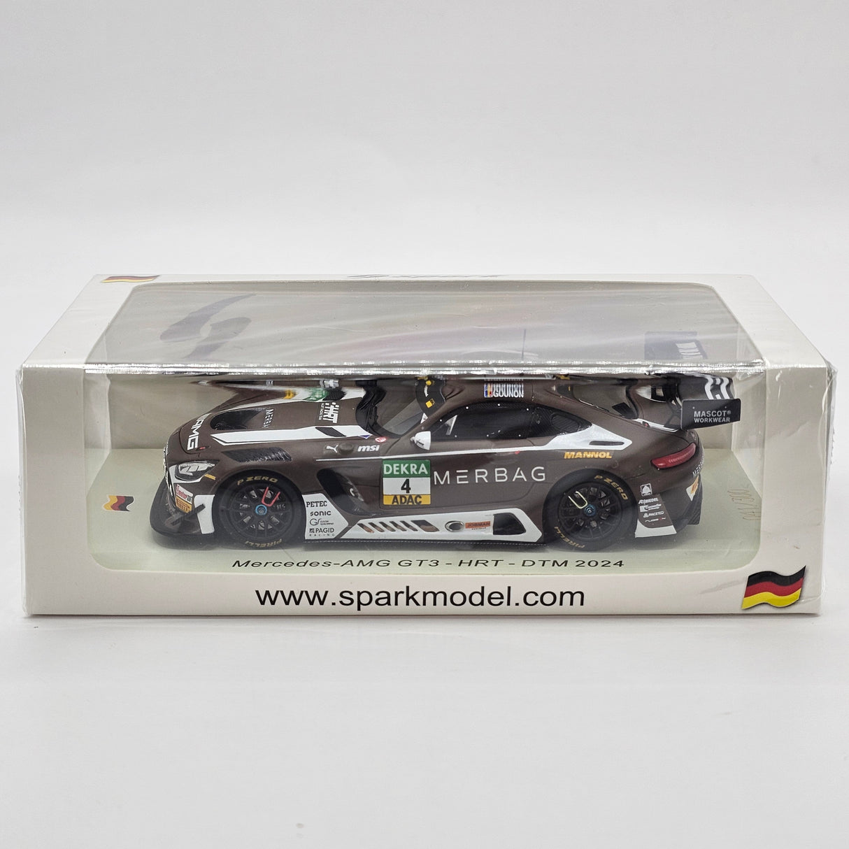 Spark Mercedes-AMG GT3 Evo #4 Team HRT Jules Gounon DTM 2024 1/43 Scale SG974