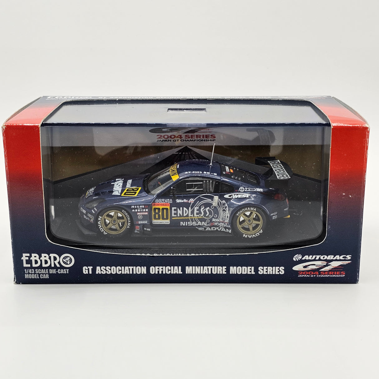 EBBRO Nissan Fairlady Z #80 Team Daishin JGTC 2004 GT300 1/43 Scale