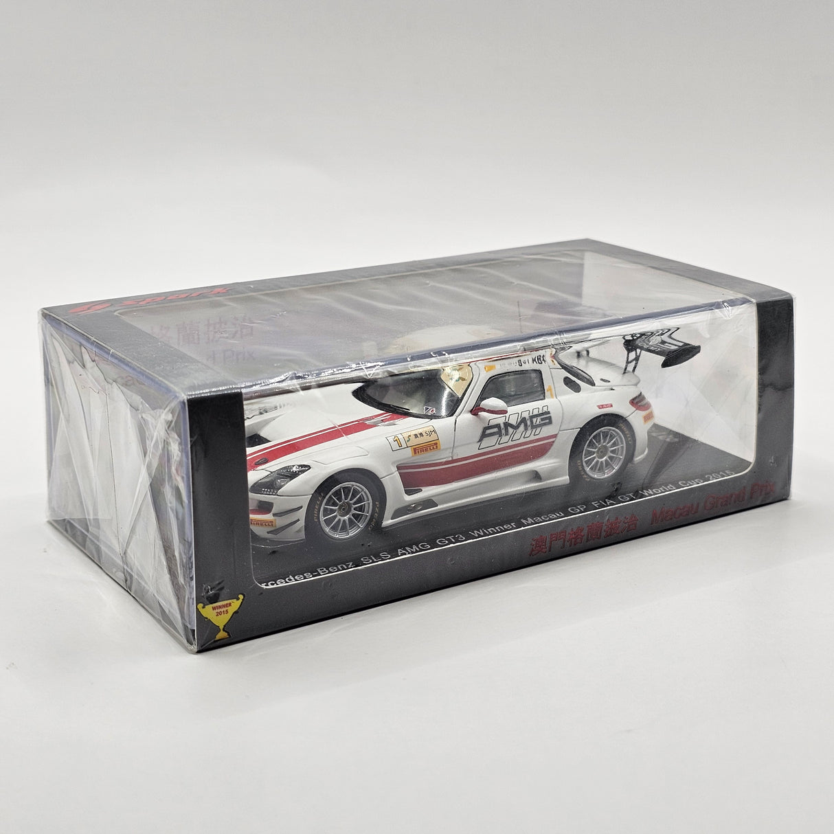 Spark Mercedes SLS AMG GT3 #1 Maro Engel Macau GP 2015 Winner 1/43 Scale