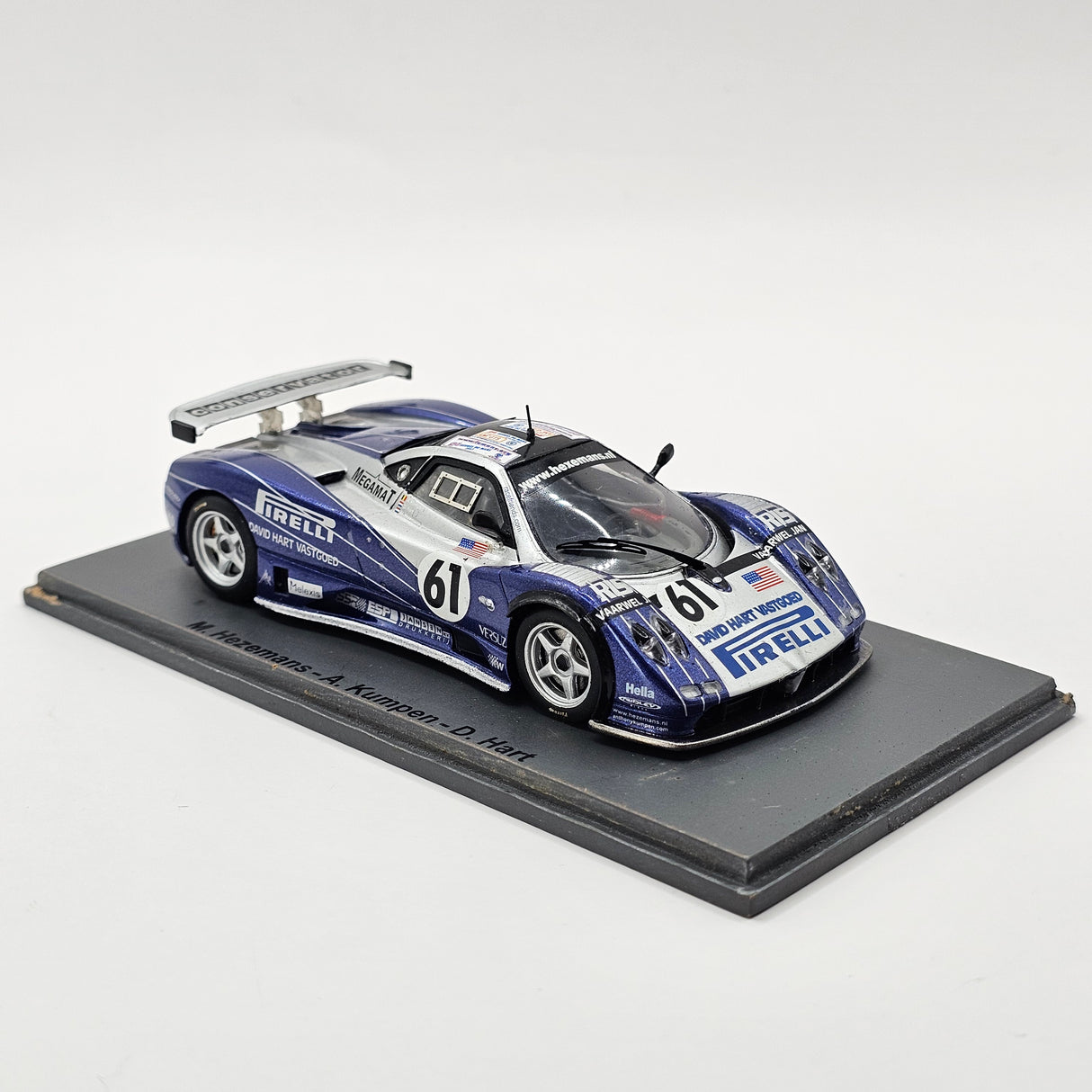 Spark Pagani Zonda GR #61 Carsport America 24Hrs Le Mans 2003 1/43 Scale