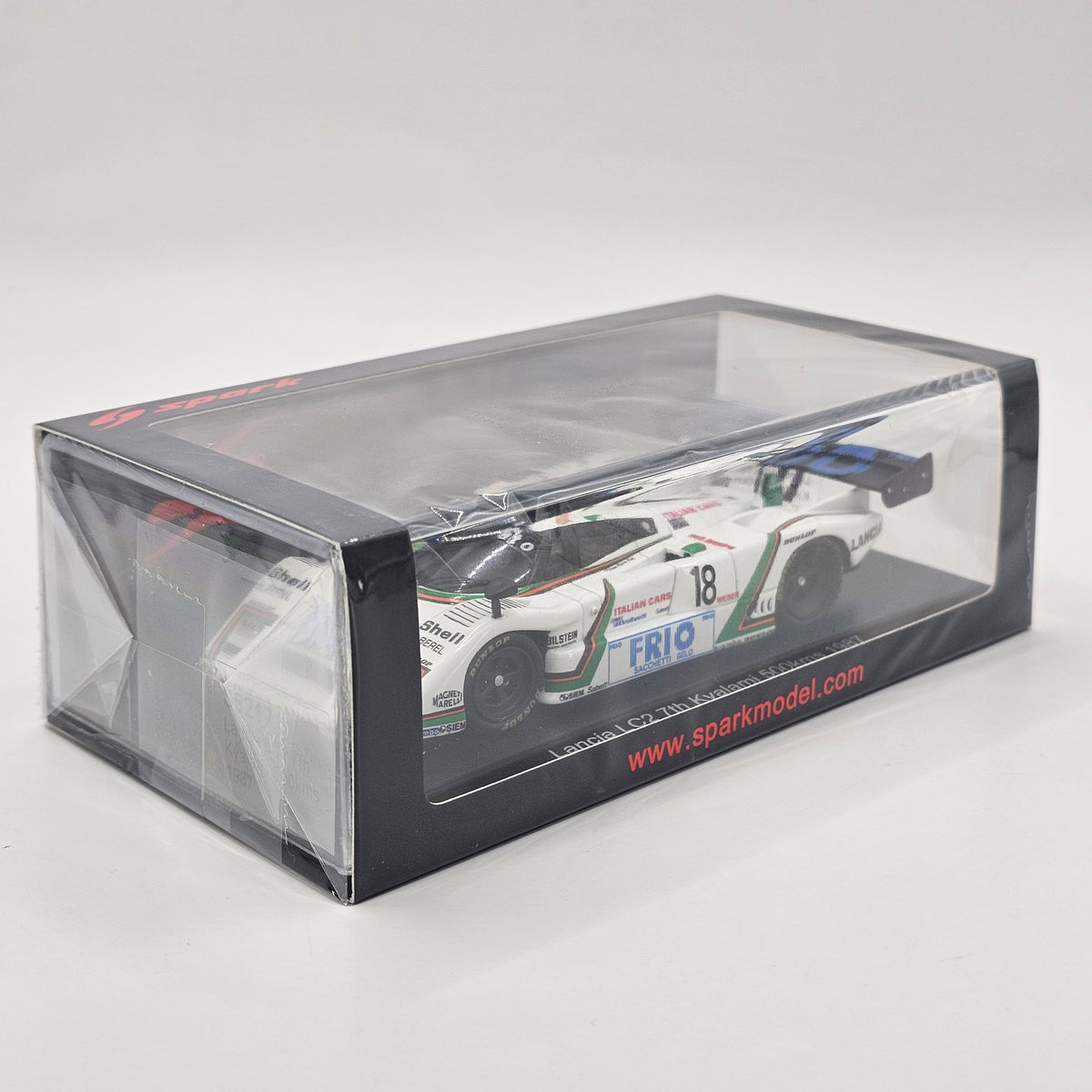 Spark Lancia LC2 #18 Mussato Racing 500KM Kyalami 1987 1/43 Scale S5217