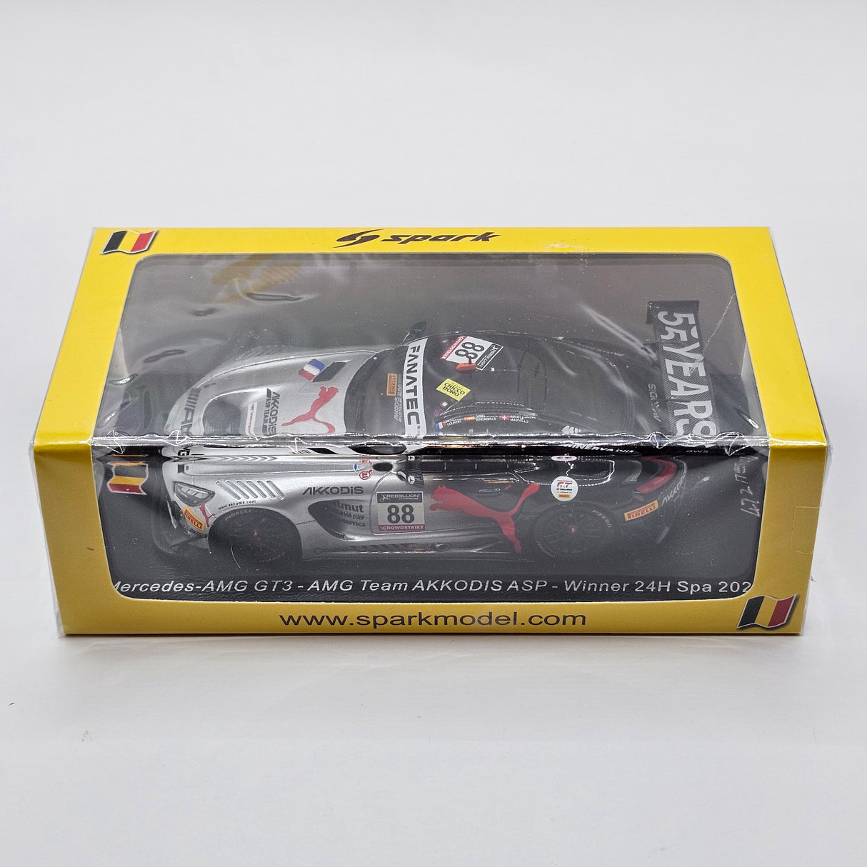 Spark Mercedes-AMG GT3 #88 AMG Team AKKodis ASP 24Hrs Spa 2022 Winner 1/43 Scale